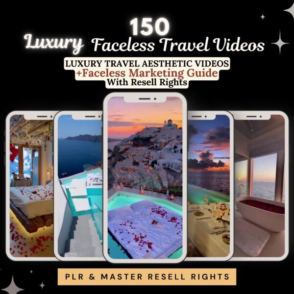 Faceless Travel Reels Luxury Travel Videos Master Resell Rights Travel Influencer Canva Templates - Image 2