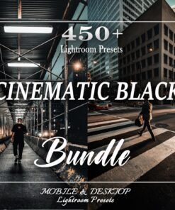 Black Cinematic Presets Lightroom Presets Bundle Mobile Presets City Street Dark Preset