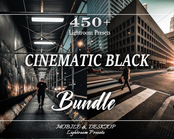 Black Cinematic Presets Lightroom Presets Bundle Mobile Presets City Street Dark Preset