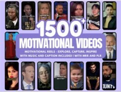 Motivational videos motivational reels inspirational videos PLR MRR Social Media Bundle