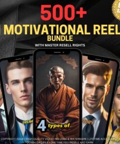 AI Motivational Reels Bundle Ai Reels Social Media Bundle Instant Download