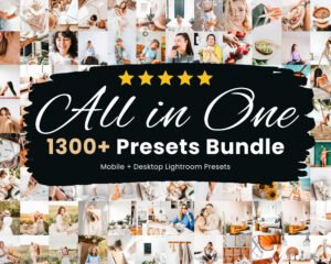 1300+ Lightroom Presets Bundle Mobile and Desktop Presets