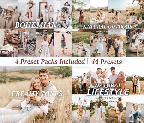 44 Natural Lightroom Presets Outdoor Presets Creamy Preset Bohemian Preset - Image 8