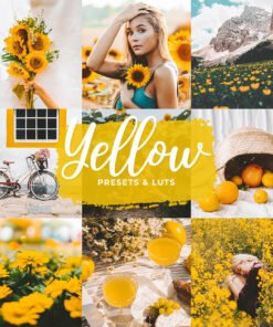 Yellow LightRoom Presets Yellow Mobile and Desktop Presets