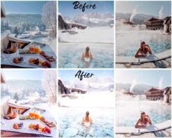 Alternative view of Snow Flake Winter LIghtroom Presets Christmas Mobile and Desktop Presets