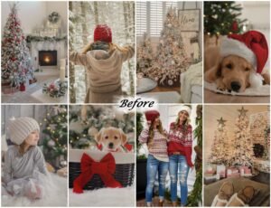 Alternative view of Christmas Holiday Lightroom Preset Xmas Desktop and Mobile Presets