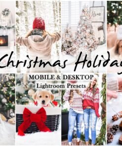 Christmas Holiday Lightroom Preset Xmas Desktop and Mobile Presets