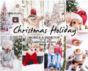 Christmas Holiday Lightroom Preset Xmas Desktop and Mobile Presets