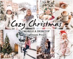 Cozy Christmas Lightroom Presets 10 CHRISTMAS Presets Mobile and desktop Lightroom presets