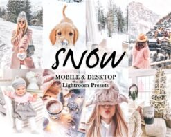 Snow Lightroom Presets 10 XMas Presets Snow Holiday Presets