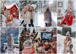 Alternative view of Vibrant Christmas Lightroom Presets 15 XMas Presets