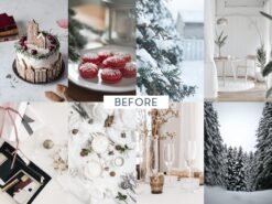 Alternative view of White Christmas Lightroom Presets Mobile and Desktop Cozy Xmas Filters