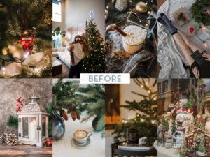 Alternative view of White Christmas Lightroom Presets Mobile and Desktop Xmas Filters