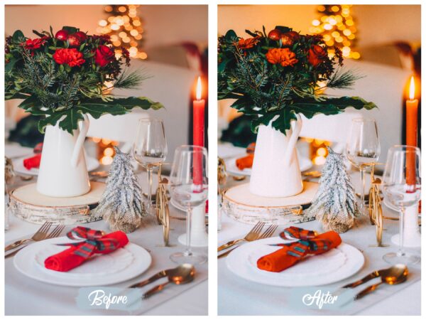 Vintage Christmas Lightroom Presets Mobile and Desktop Xmas Filters - Image 7