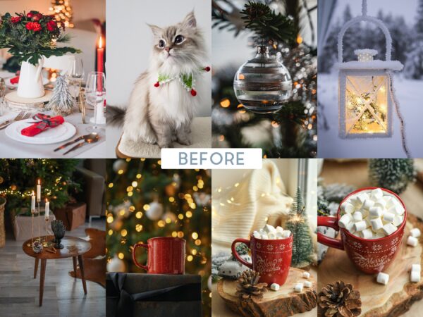 Vintage Christmas Lightroom Presets Mobile and Desktop Xmas Filters - Image 2