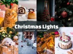 Christmas Lights Lightroom Presets Mobile and Desktop Xmas Filters