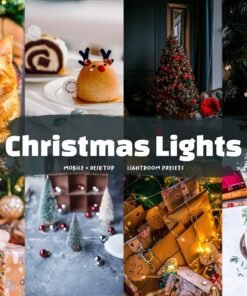 Christmas Lights Lightroom Presets Mobile and Desktop Xmas Filters