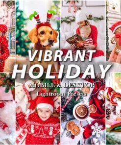 Vibrant Holiday Lightroom Presets Christmas Mobile and Desktop Presets XMAS Filters