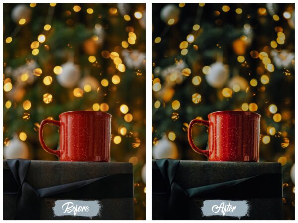 Vintage Christmas Lightroom Presets Mobile and Desktop Xmas Filters - Image 4