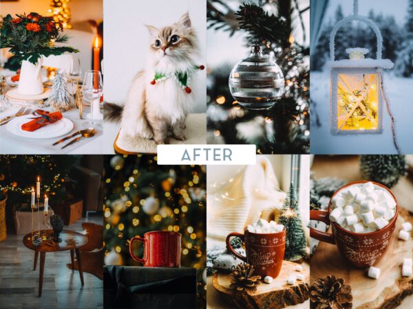 Vintage Christmas Lightroom Presets Mobile and Desktop Xmas Filters - Image 3