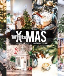 White Christmas Lightroom Presets Mobile and Desktop Xmas Filters