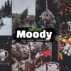 Warm Christmas Moody Lightroom Presets Mobile and Desktop Cozy Xmas Filters