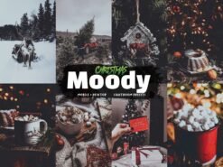 Warm Christmas Moody Lightroom Presets Mobile and Desktop Cozy Xmas Filters