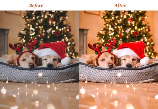 Christmas Glow Lightroom Presets 10 XMas Presets Holiday Filters - Image 4
